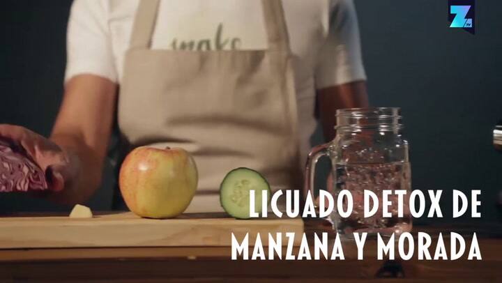 Jugos detox: manzana y repollo morado