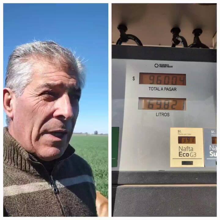 Productor sorprendido por el valor del gasoil