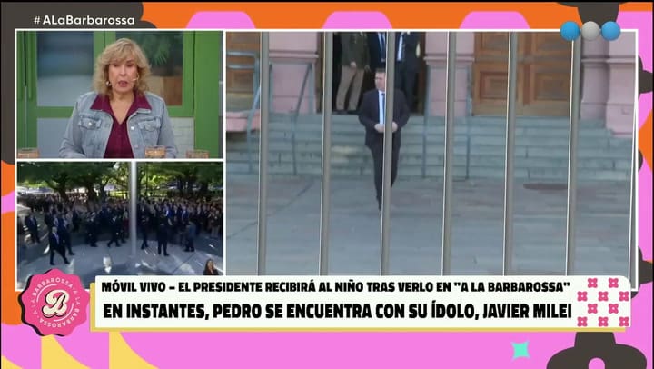 Roberto Funes acompañó a Pedro al encuentro con Javier Milei