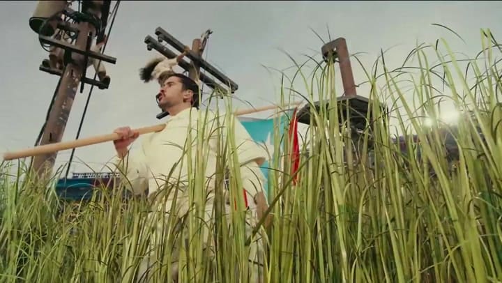 El cantante eligió aparecer con la bandera independentista de Puerto Rico