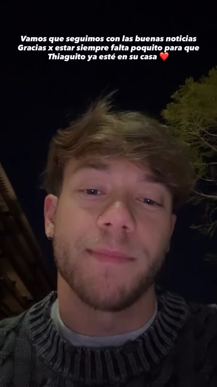 Nacho Castañares contó en sus redes cómo fue la evolución de Thiago Medina