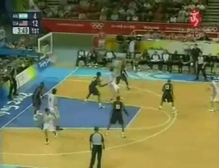 Manu Ginóbili se lesiona contra USA