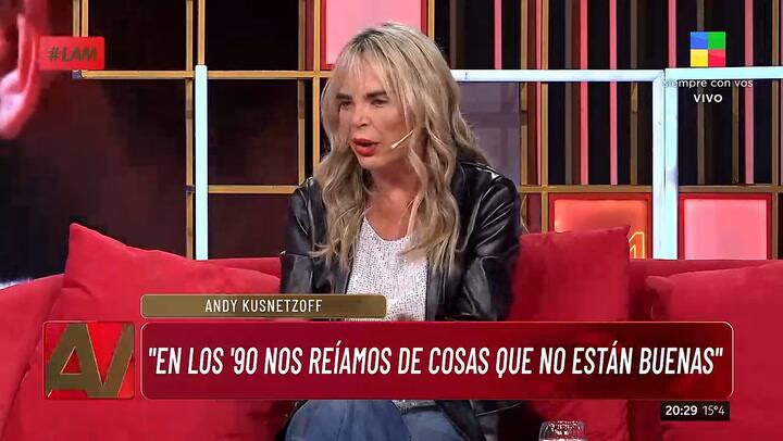 Raquel Mancini acepto las disculpas de Andy Kusnetzoff