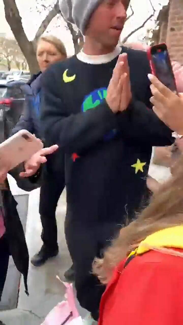 Fans de Coldplay se cruzaron con Chris Martin