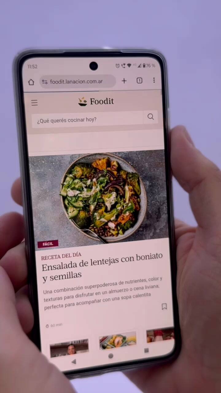 Para Android y iOS: Cómo guardar Foodit en tu celular y usarlo como si fuera una app