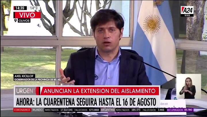La frase polémica de Axel Kicillof - Fuente: A24