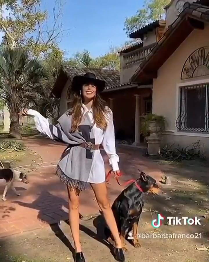 El tiktok de Barby Franco y Fernando Burlando - Fuente: Instagram