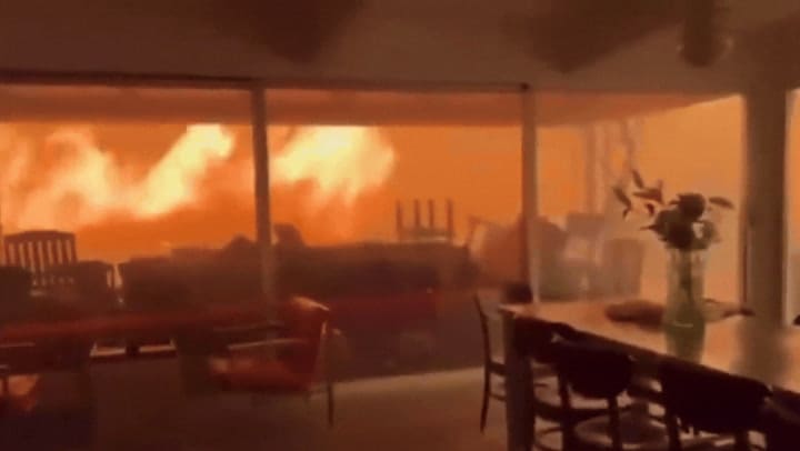 GIF de incendios en California