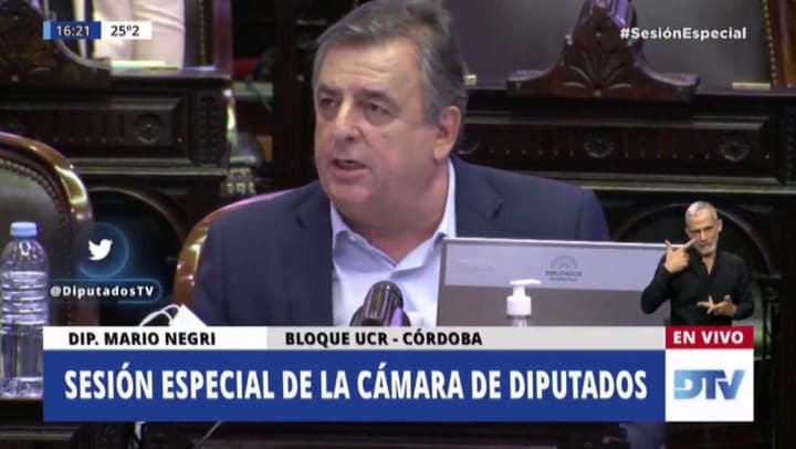 Diputados: el cruce entre Sergio Massa y Mario Negri en plena sesión