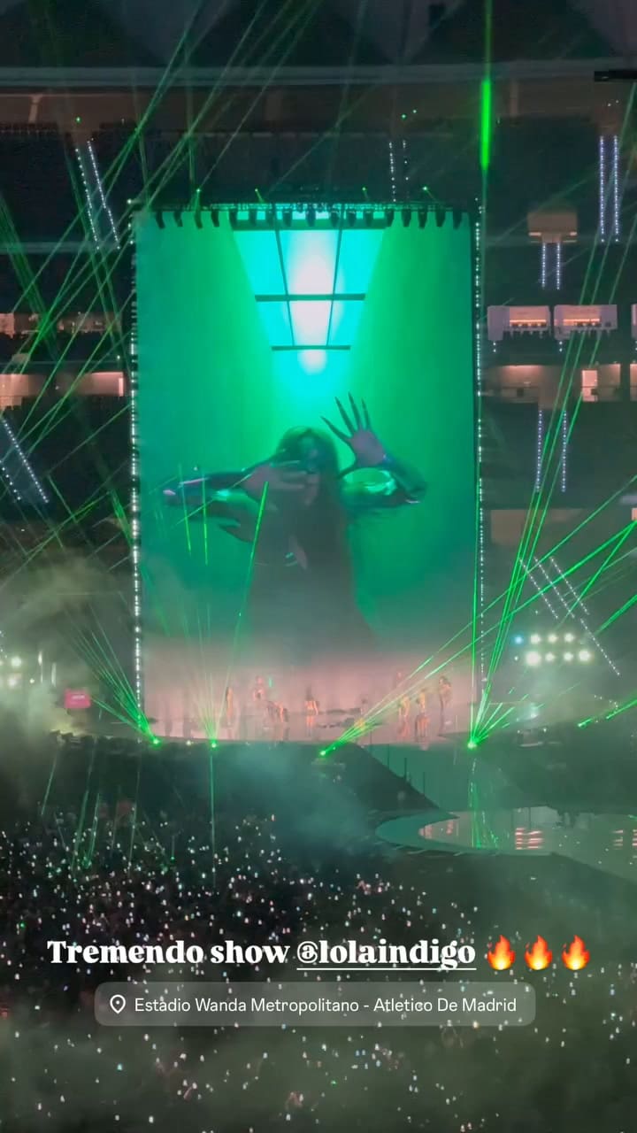 Nico Occhiato reacciona al show de Lola Índigo en Madrid