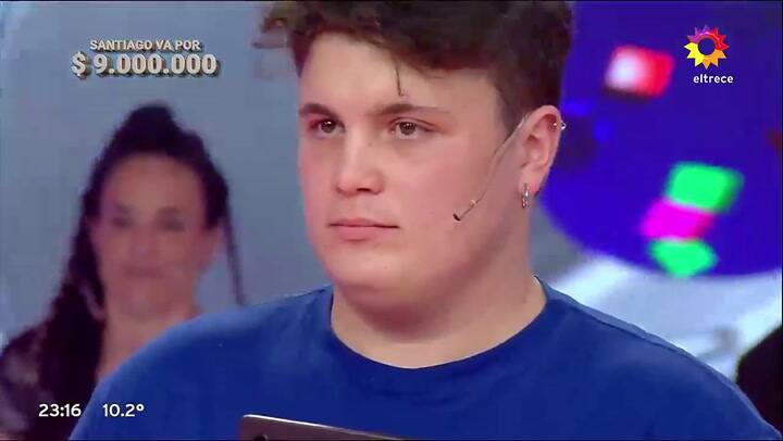 Santiago ganó 9 millones en Los 8 escalones y va por el récord
