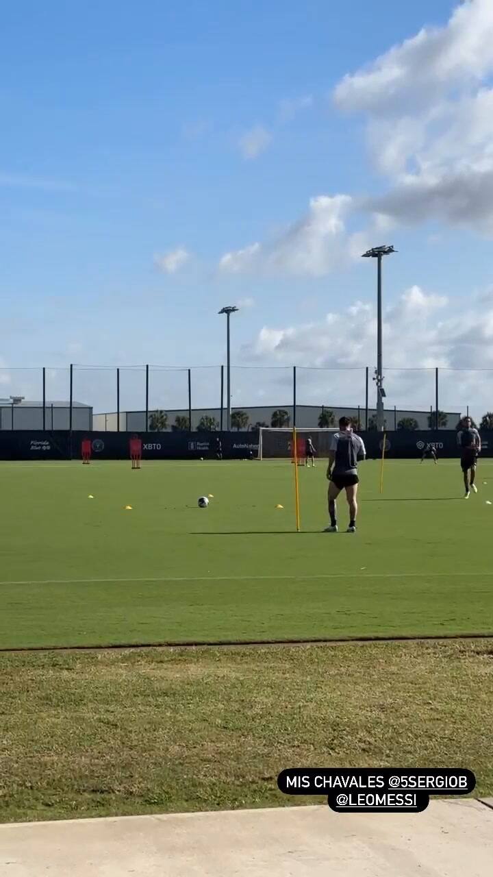 Sergio Agüero presenció el entrenamiento del Inter de Miami
