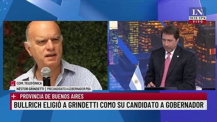 Néstor Grindetti en LN+