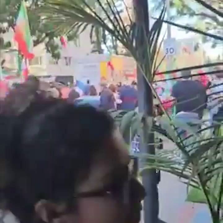 Manifestación iraní en Los Ángeles