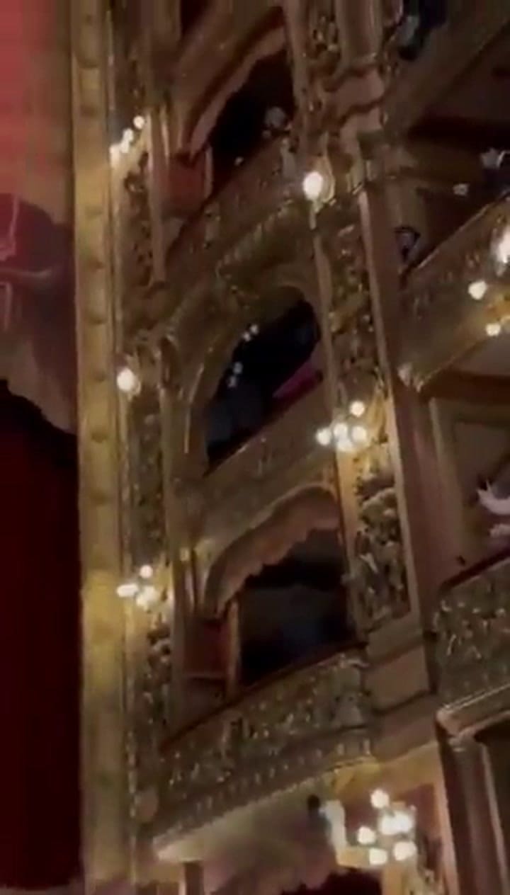 Milei fue al Coliseo a ver Carmen y se lo vio con Yuyito González