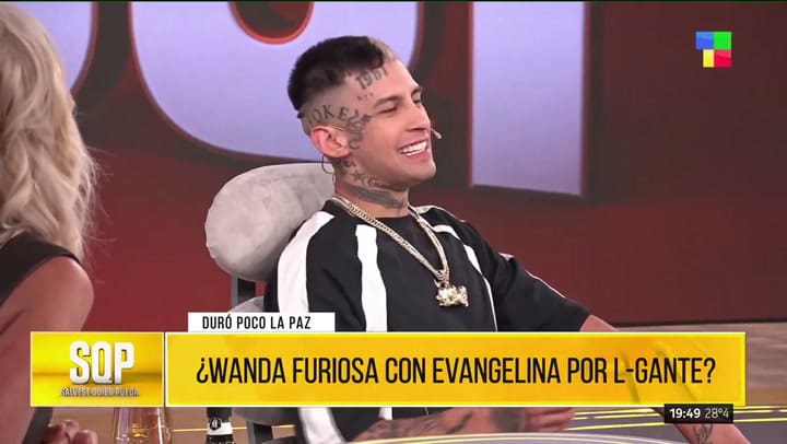 L-Gante explicó por qué durmió en el camarín de La China Suárez