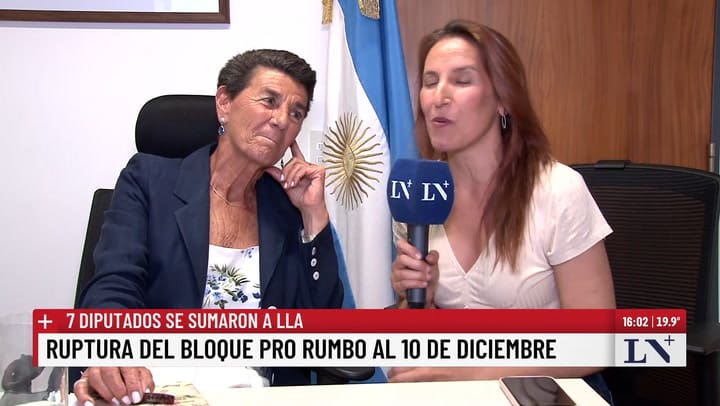 La diputada nacional Patricia Vazquez en dialogo con LN+