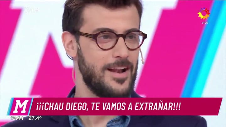 La despedida de Diego Leuco en El diario de Mariana - Fuente: El Trece