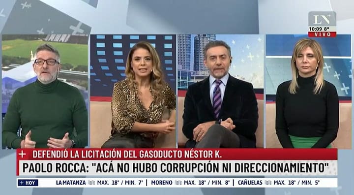 Antes eran rutas, hoy gasoductos'. Luis Novaresio se refirió a las 'licitaciones espurias' del Gobierno