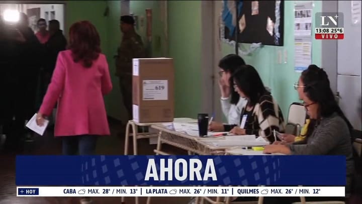 Balotaje 2023 Ahora, Votó Cristina Kirchner