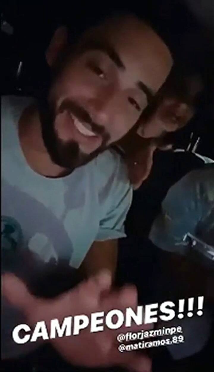 El festejo de los ganadores del Bailando