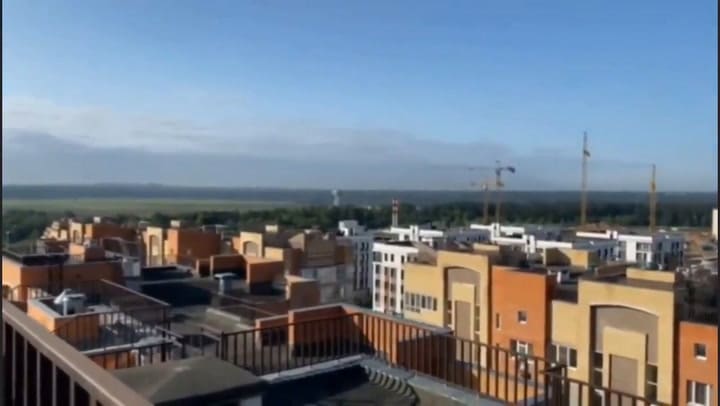 Uno de los drones detectados sobre Moscú