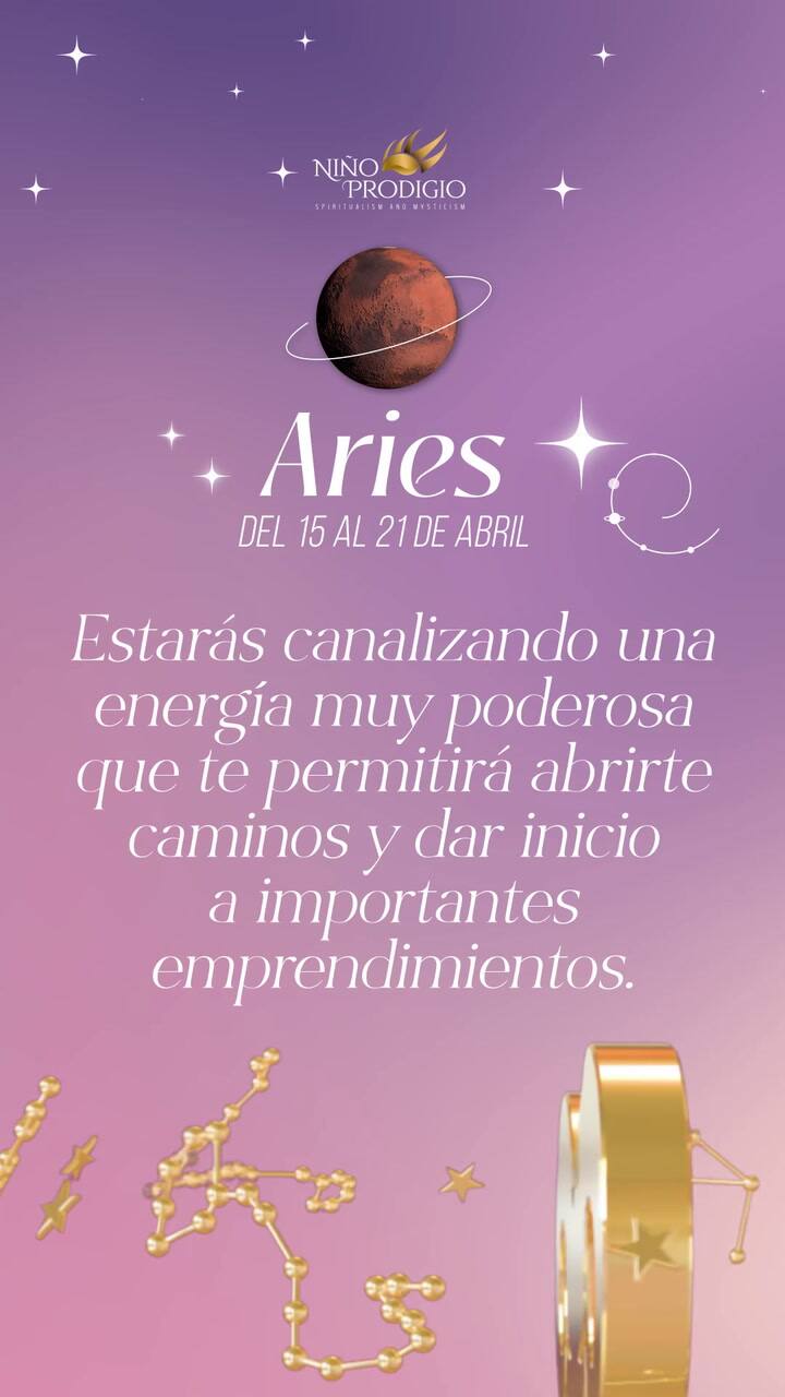 Niño Prodigio: horóscopos del 15 al 19 de abril