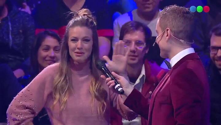 Geraldine Neumann acompañó a su madre en el programa - Fuente: Telefé