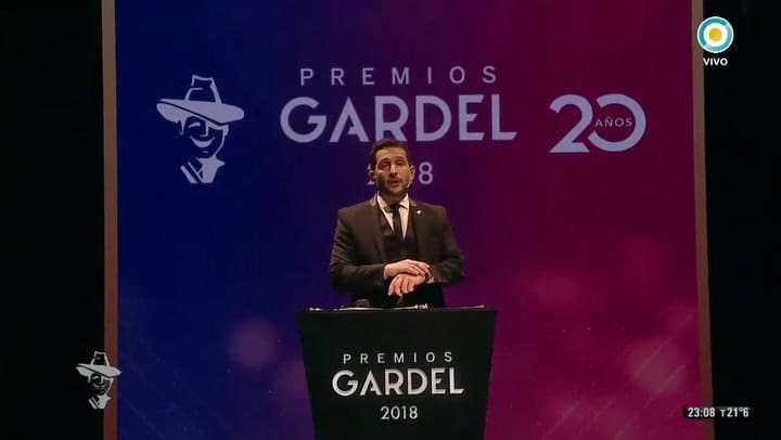 El emotivo e inspirador discurso de Jimena Barón en los Premios Gardel - Fuente: TV Pública