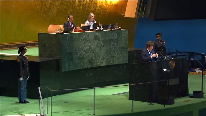 El discurso del presidente Milei ante la Asamblea General de la ONU