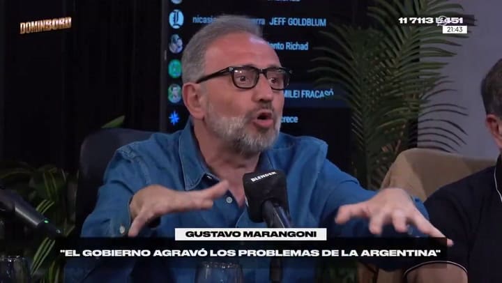 Gustavo Marangoni criticó las medidas de Luis Caputo
