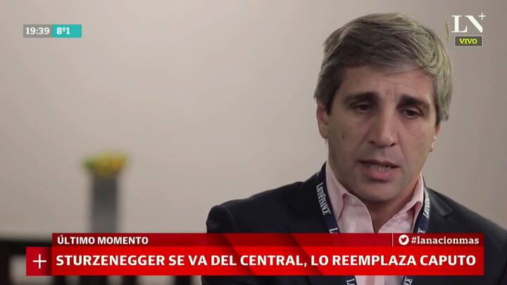 Luis Caputo es el nuevo presidente del Banco Central