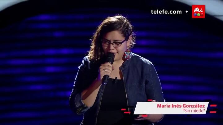 María Inés González - 'Sin miedo', de Rosana - Fuente: Telefe