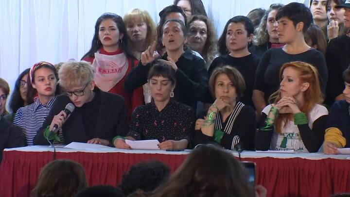 Conferencia de prensa de Actrices Argentinas - Fuente: Youtube