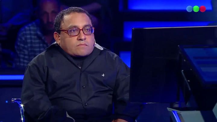 Maximiliano Martínez participó de Quién quiere ser millonario - Gentileza: Telefé