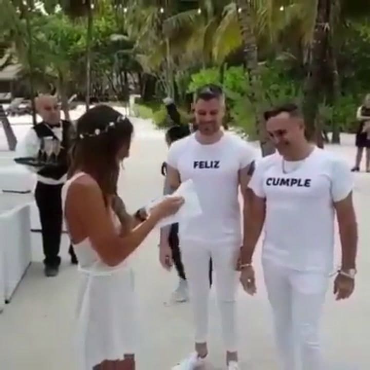 Gabriel Alfaro le desea feliz cumpleaños a Pampita