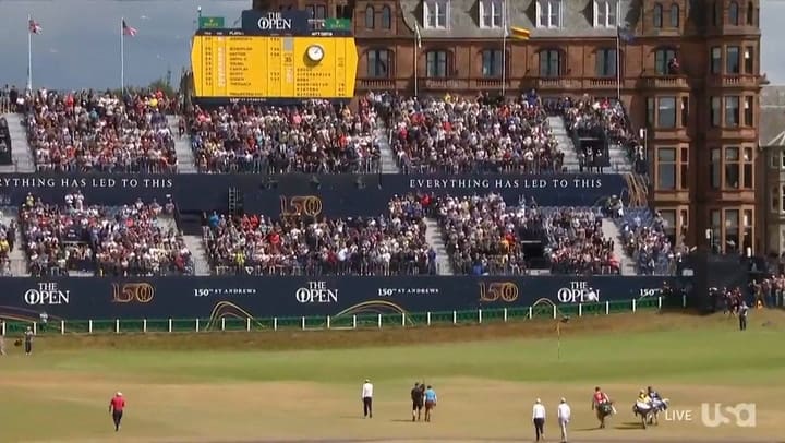 La emoción de Tiger Woods en el hoyo 18