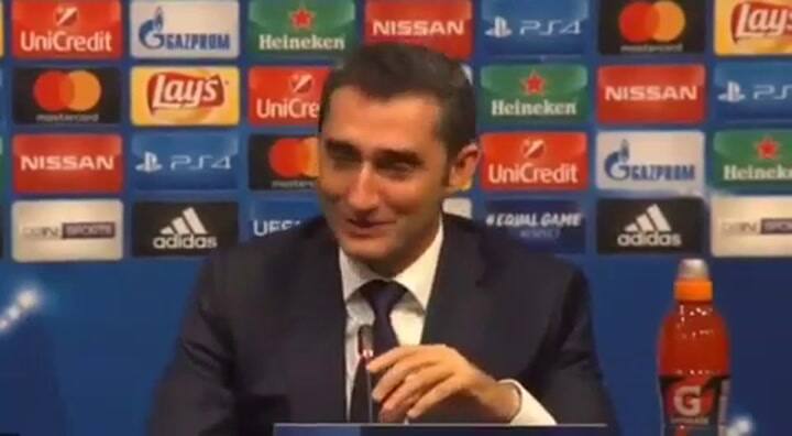 La divertida reacción de Valverde por la pastilla que se tomó Messi