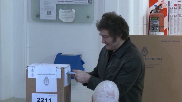 Argentines vote in high-stakes test of Milei's libertarian vision
