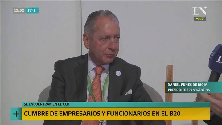 Entrevista al Presidente del B20 Argentina, Daniel Funes de Rioja