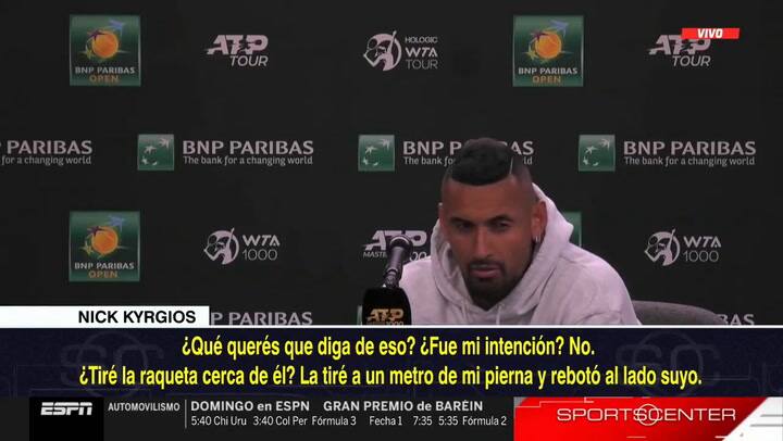 La irónica respuesta de Nick Kyrgios a la prensa