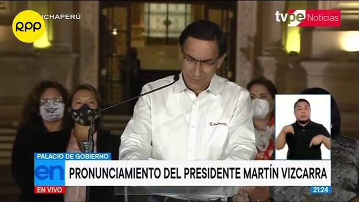 Las palabras de Martín Vizcarra tras su destitución en Perú