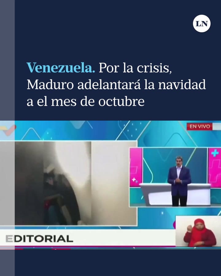 Nicolás Maduro decreta el adelantamiento de la Navidad en Venezuela para el 1° de octubre