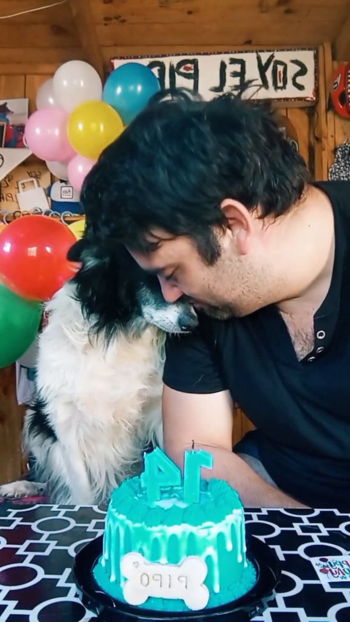 Una historia de amor y lealtad: le festejó el cumpleaños a su perro y tocó el corazón de miles