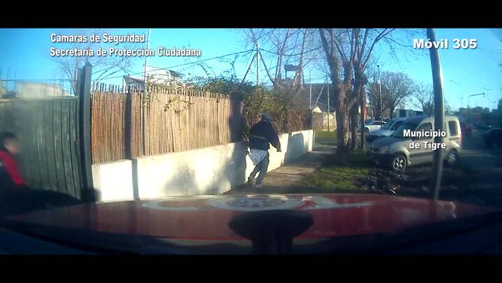 Robo, persecución y detención