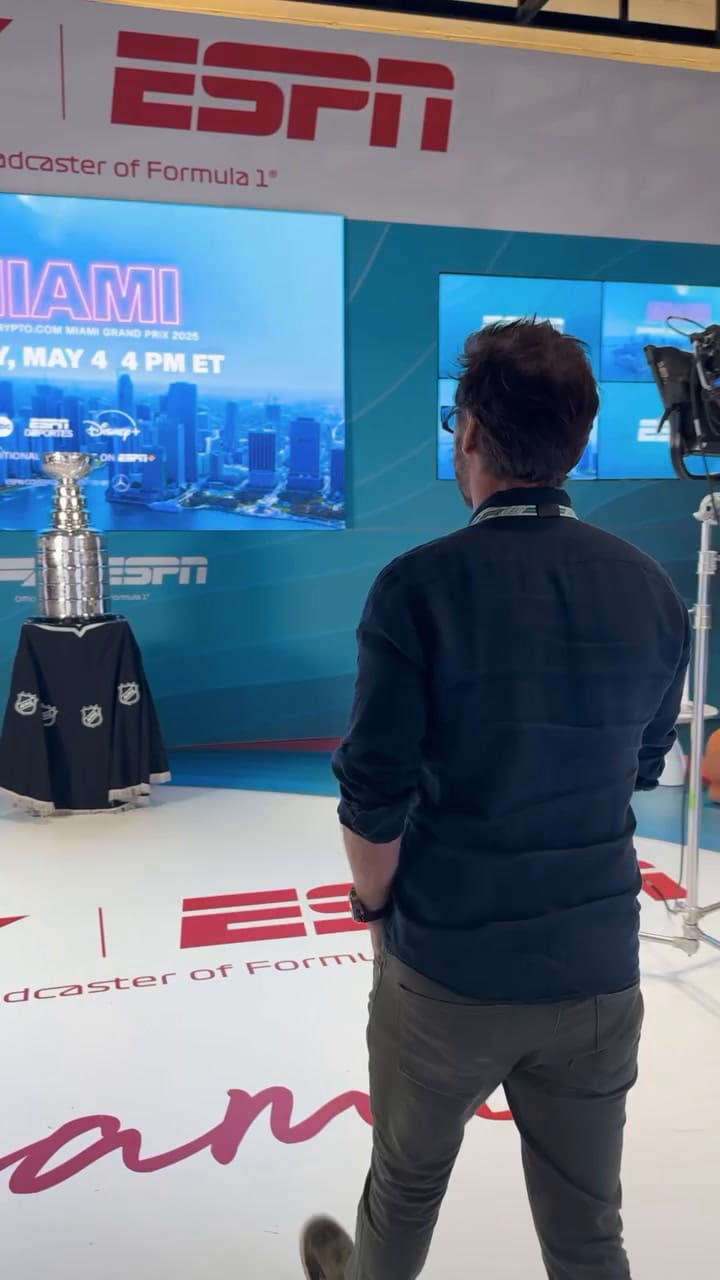 Las imágenes de Benjamín Vicuña con Bautista en el Gran Premio de Miami