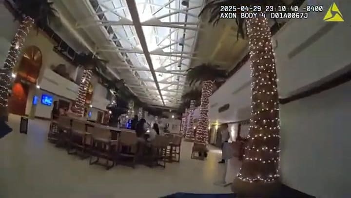 Un video policial muestra la detención de James Farthing