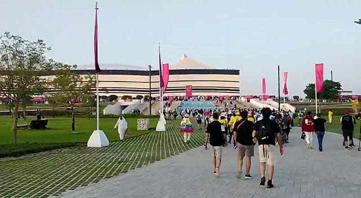 Entrada al estadio Al Bayt