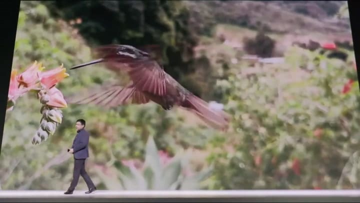 Así es la ultra cámara lenta del Huawei Mate 30 Pro. Fuente: Youtube