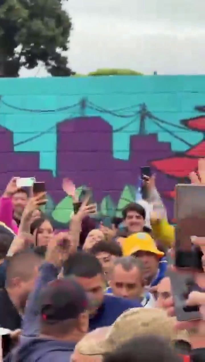 El arribo de Juan Román Riquelme a Parque Lezama